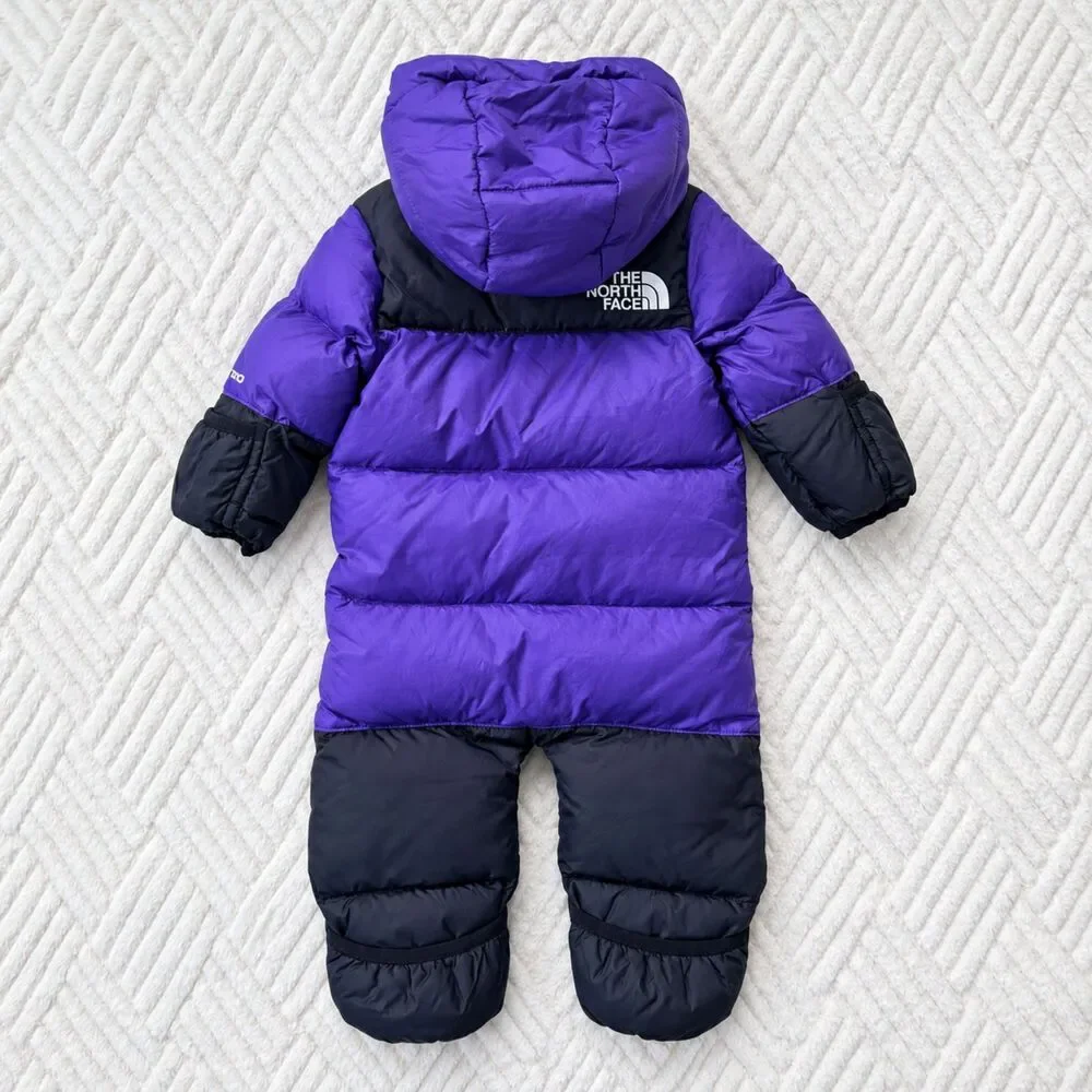 The North Face Baby 3-6M 1996 Retro Nuptse Down Bunting Purple Black Snowsuit